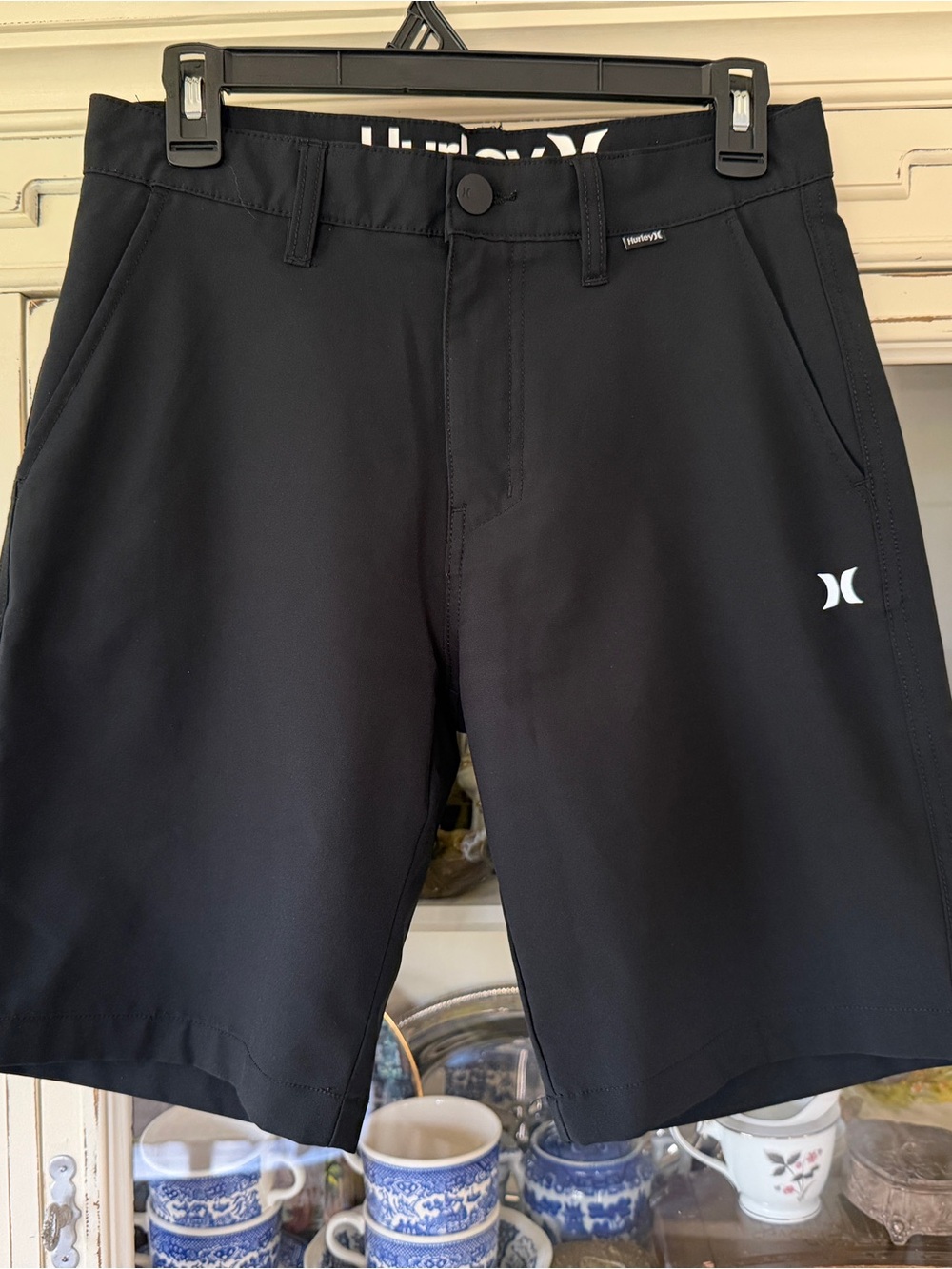 Hurley Mens Black Hybrid Walk Shorts Performance Size 28